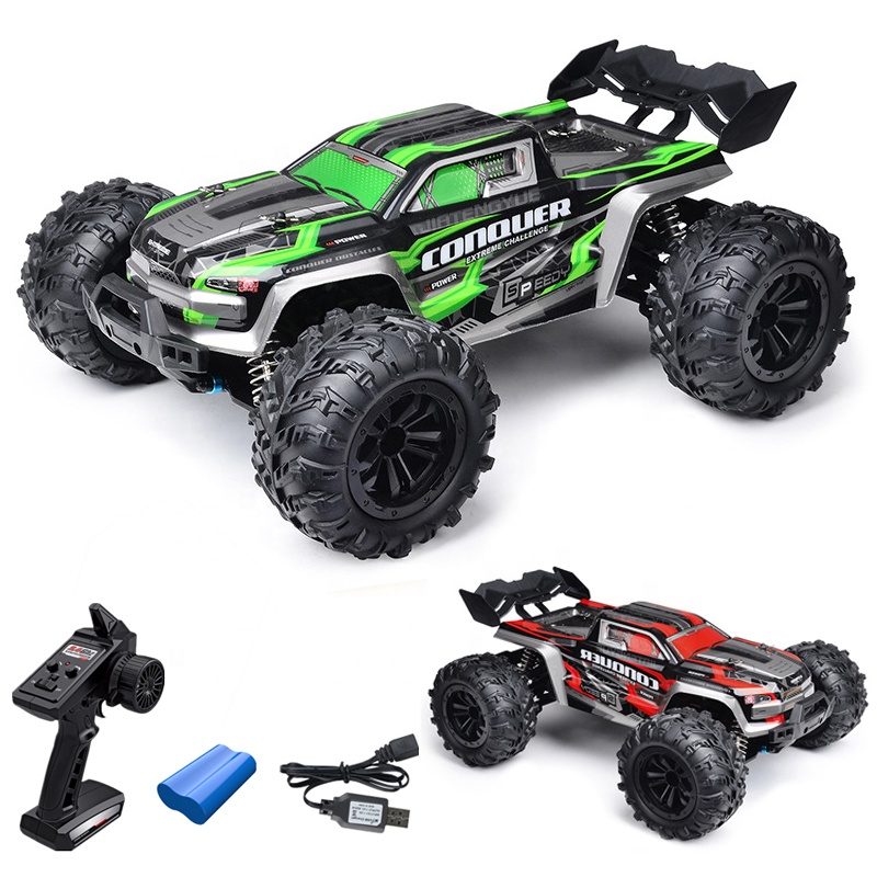 2022 New Rc Scale 1 16 Large Rc Cars 50km/h High Speed Rc Cars Toys For Boys Car 2.4g 4wd Off Road Remote Control Monster Trunk 