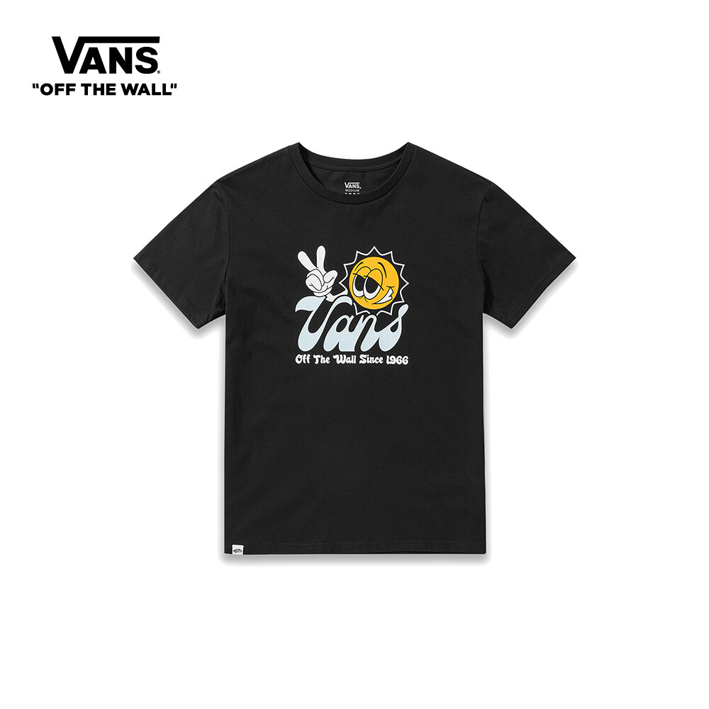 Vans Merch Pieces Sunny Short Sleeve T-shirt Women BLACK VN0008ZYBLK1