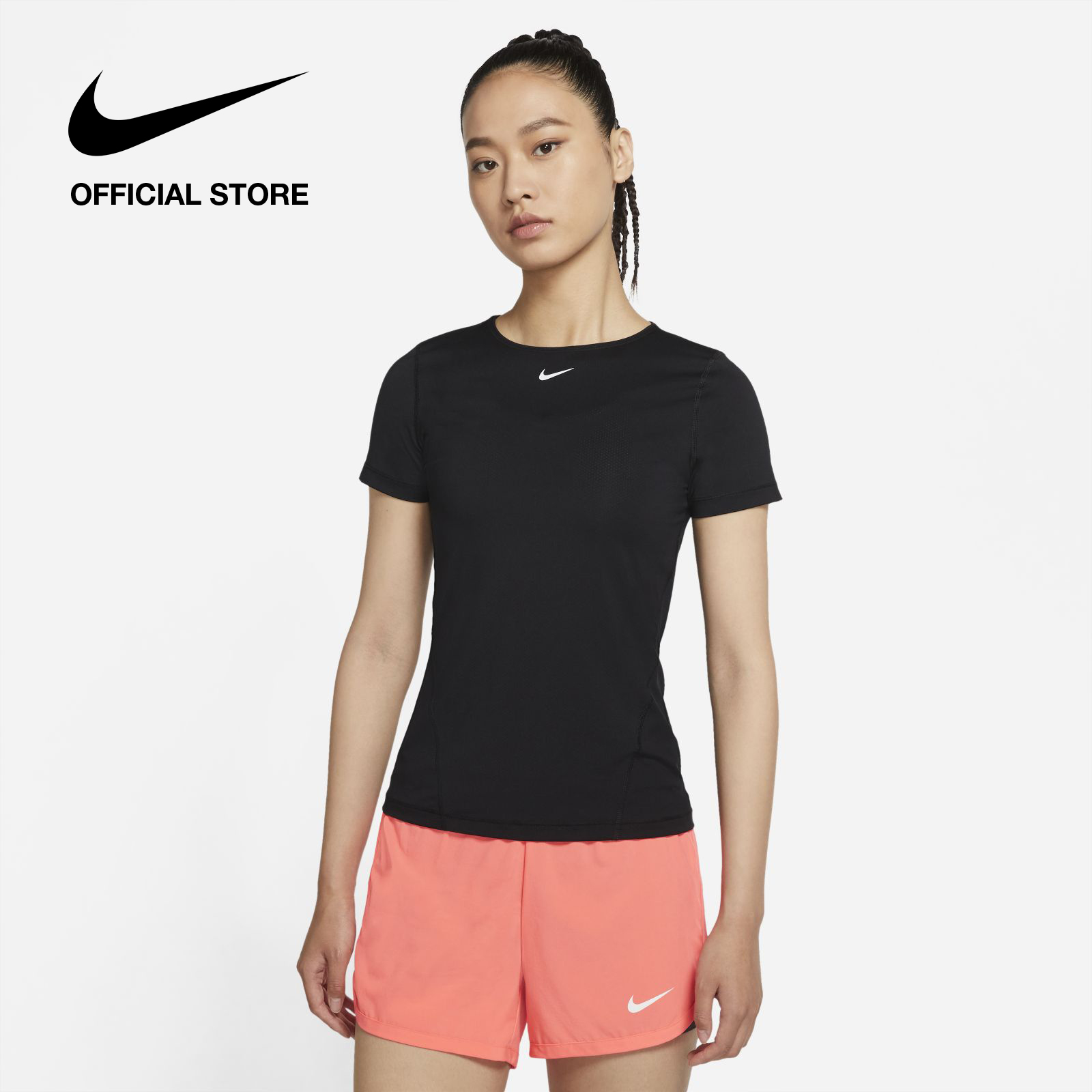 Nike Women's Pro Mesh Top - Black